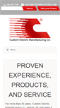 Mobile Screenshot of custom-electric.com